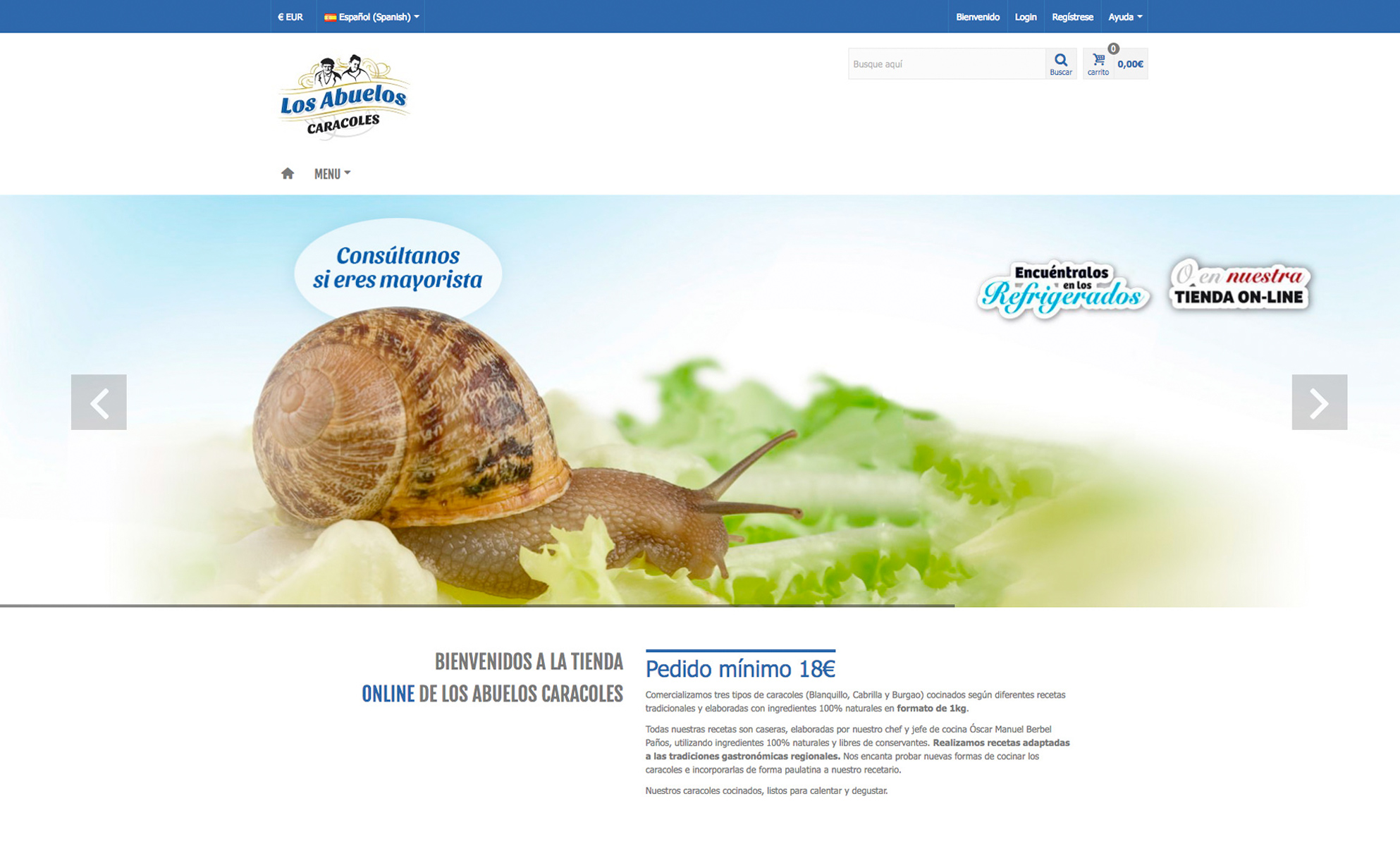 Caracoles que dan el salto al e-commerce