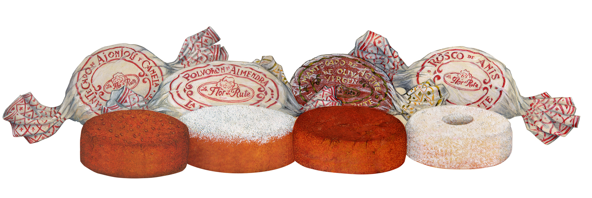 Navidad vintage: packaging para La Flor de Rute