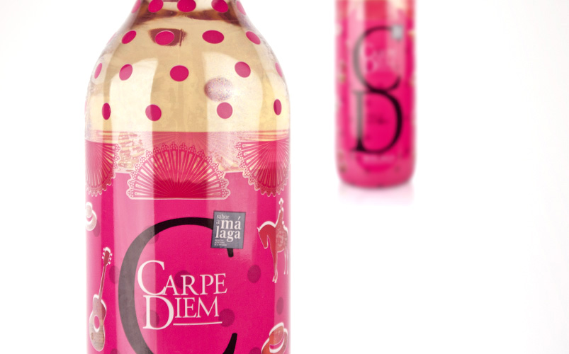 Diseño de packaging Vino Dulce Natural de Málaga