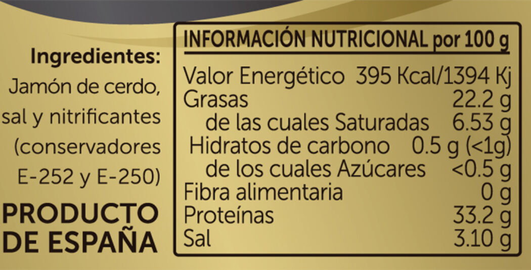 Un etiquetado de alimentos más claro y completo