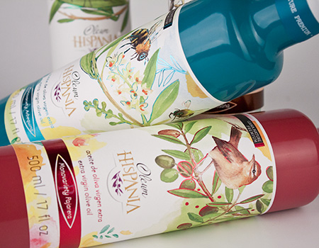 Gama Nature diseño de packaging para aceite