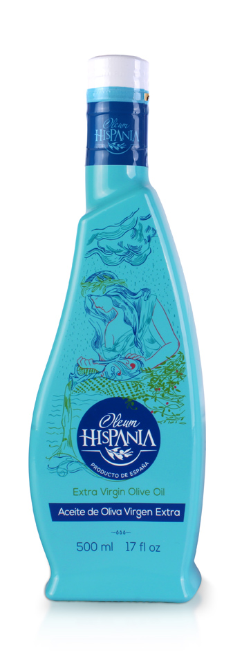 4E diseño packaging aceite premium