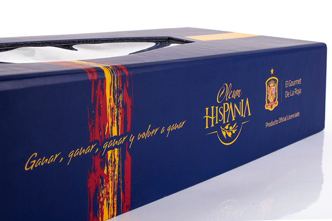 Estuche gourmet aceite de oliva selección española de fútbol