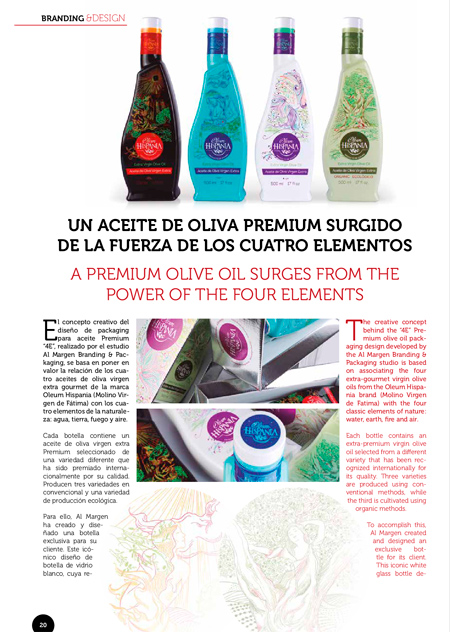 Un aceite de oliva premium surgido de la fuerza de los cuatro elementos