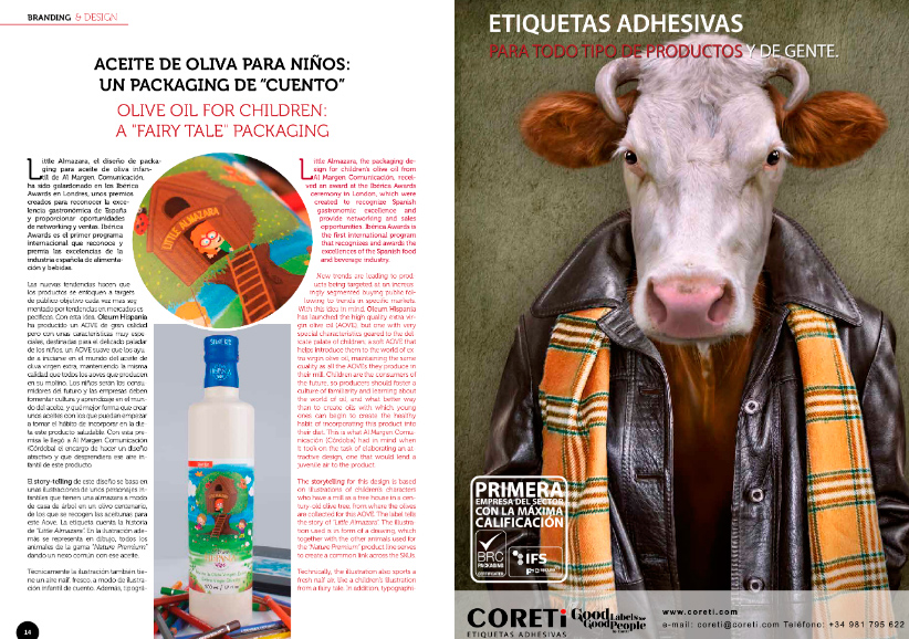 Aceite de Oliva para niños: un packaging de cuento