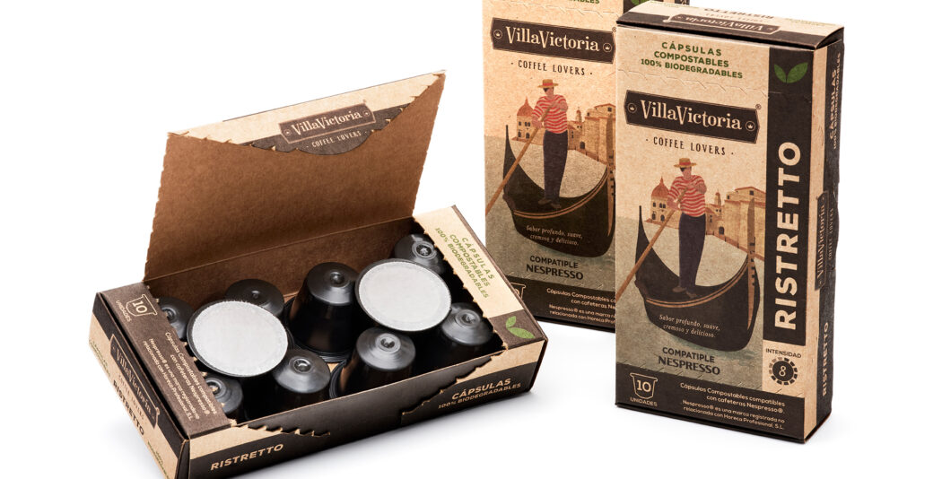 Nuestro packaging cafés Villa Victoria en DesingRush