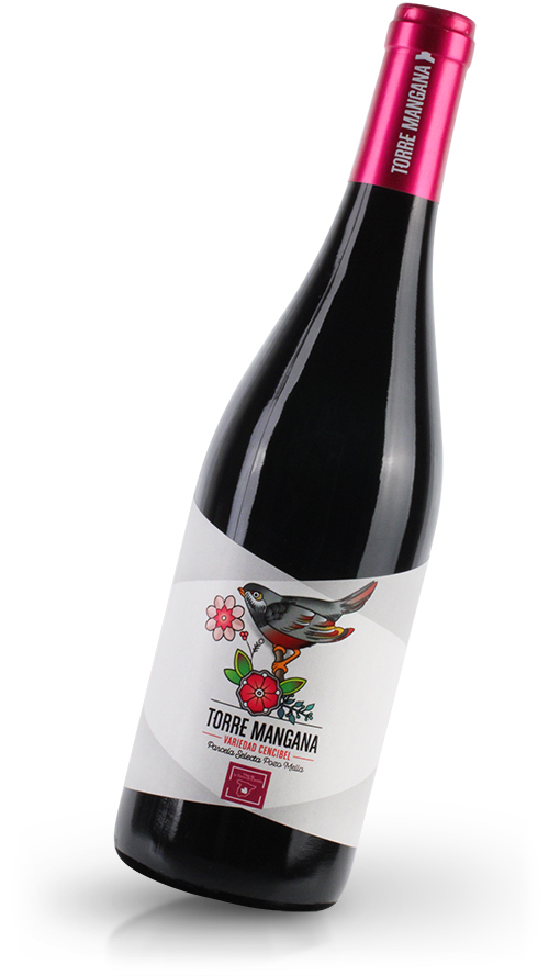 Torre Mangana etiqueta Old School. Etiqueta vino Torre Mangana