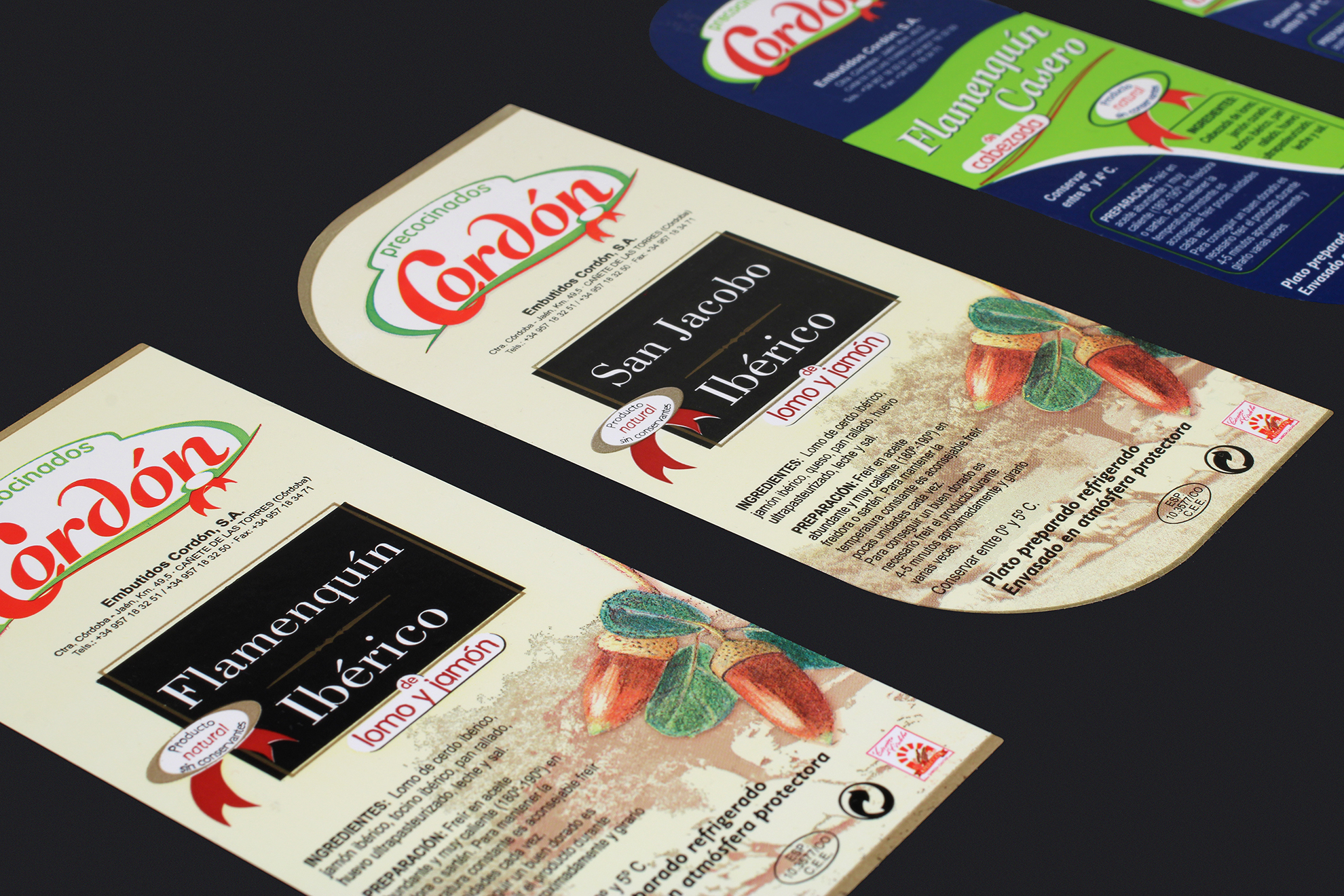 Diseño de etiquetas para queso