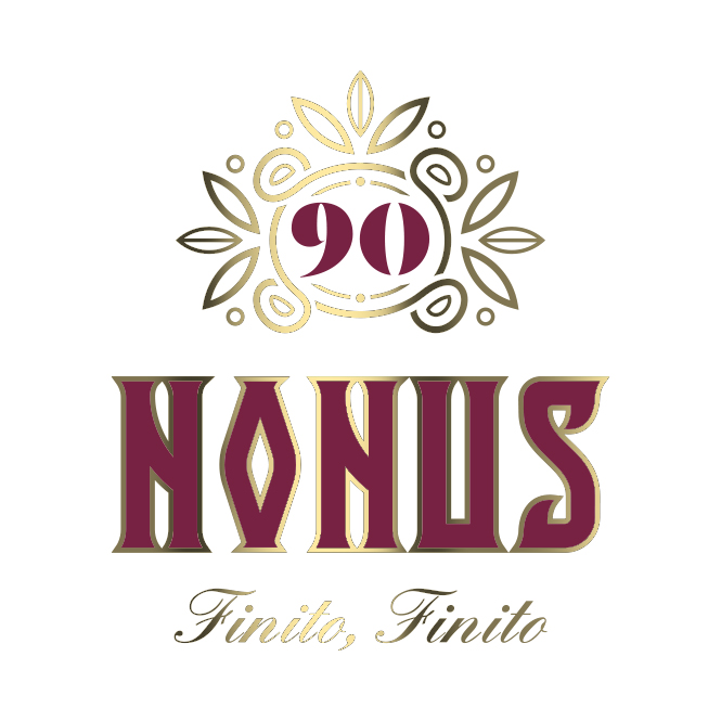 Nonus 90 brand ¡Finito finito! Branding Nonus diseño de logotipo y claim de comunicación.