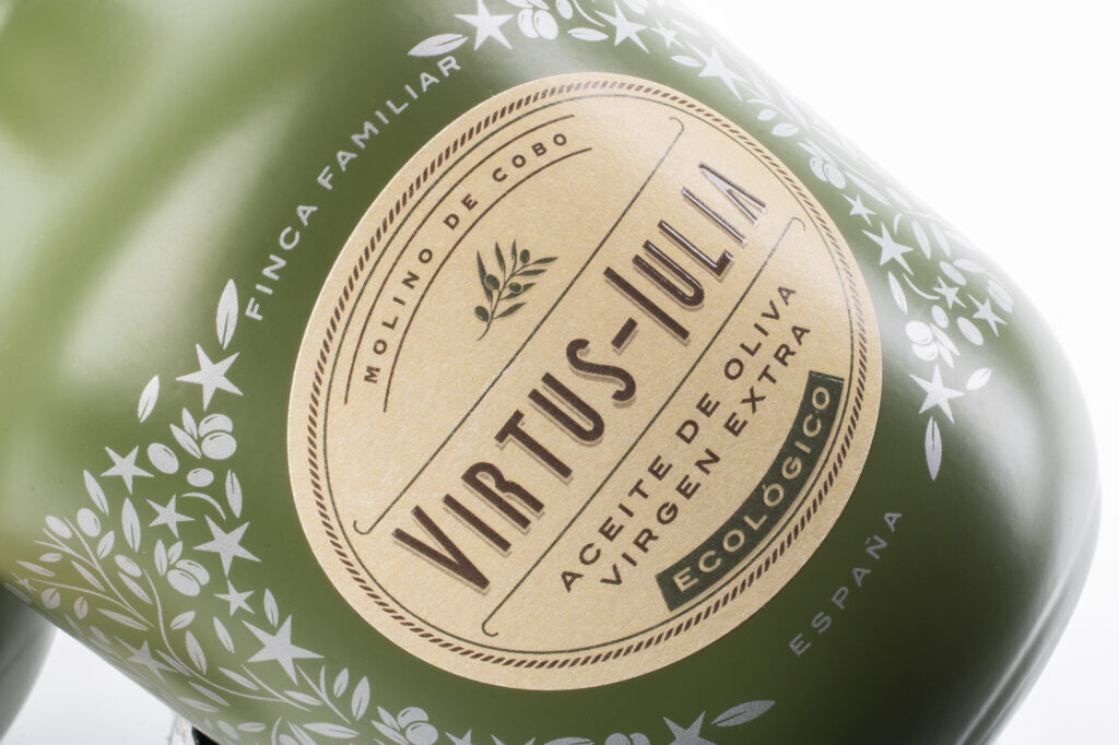 diseño de etiquetas premium aceite cordoba