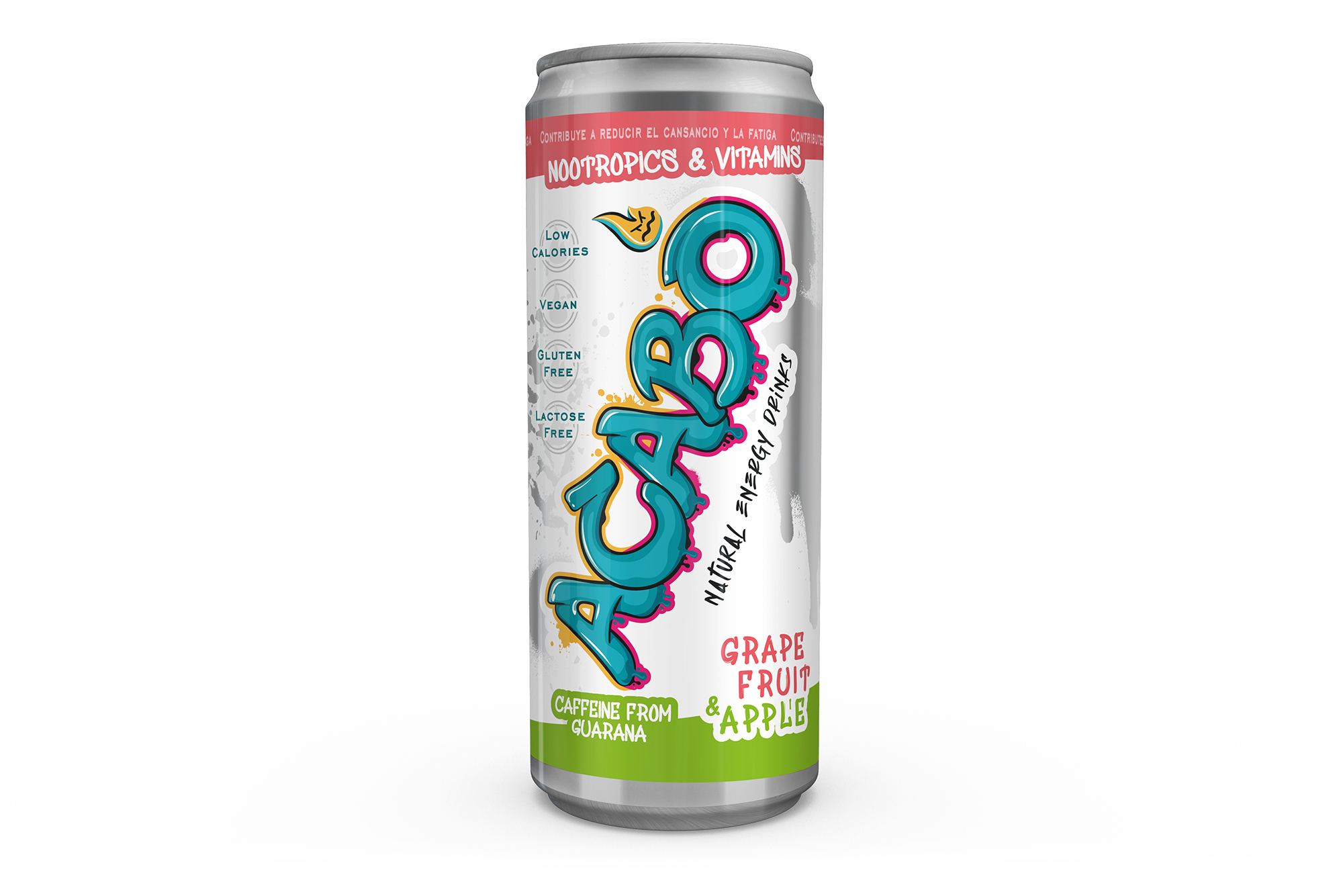 ACABÓ ENERGY DRINK PACKAGING