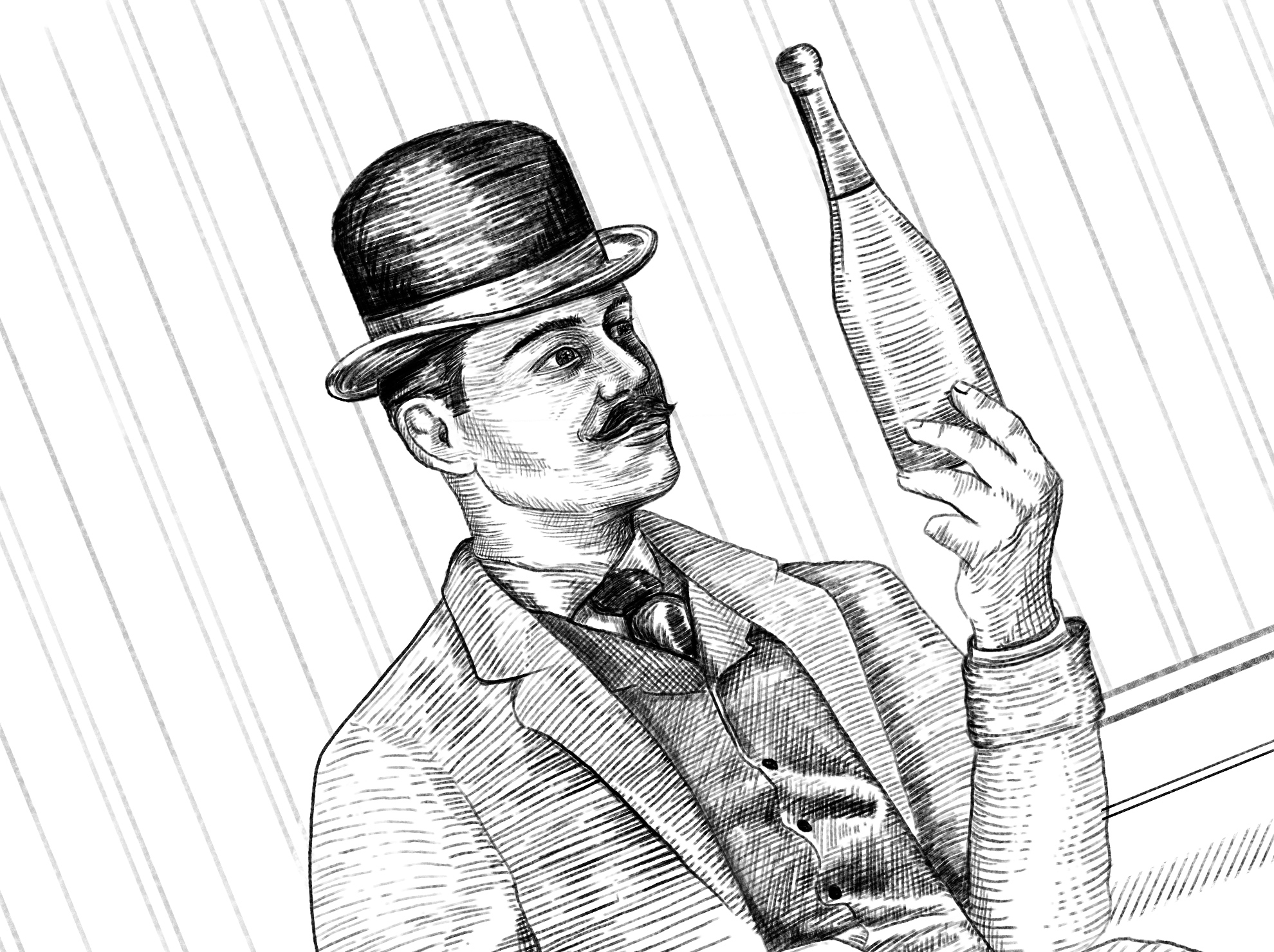 diseno_ilustracion_original_vino_espumoso