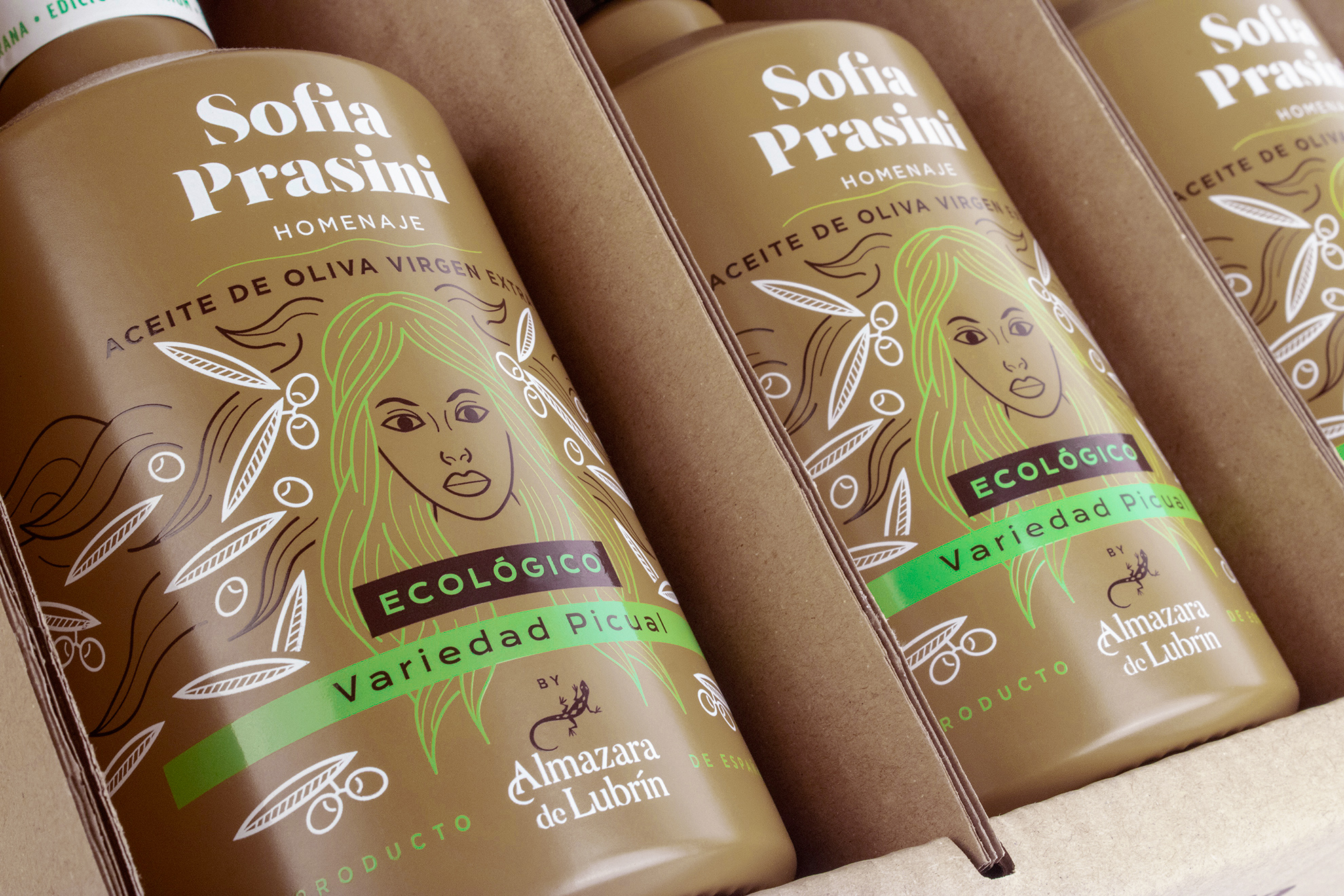 Sofía Prasini diseño de envase para aceite de oliva