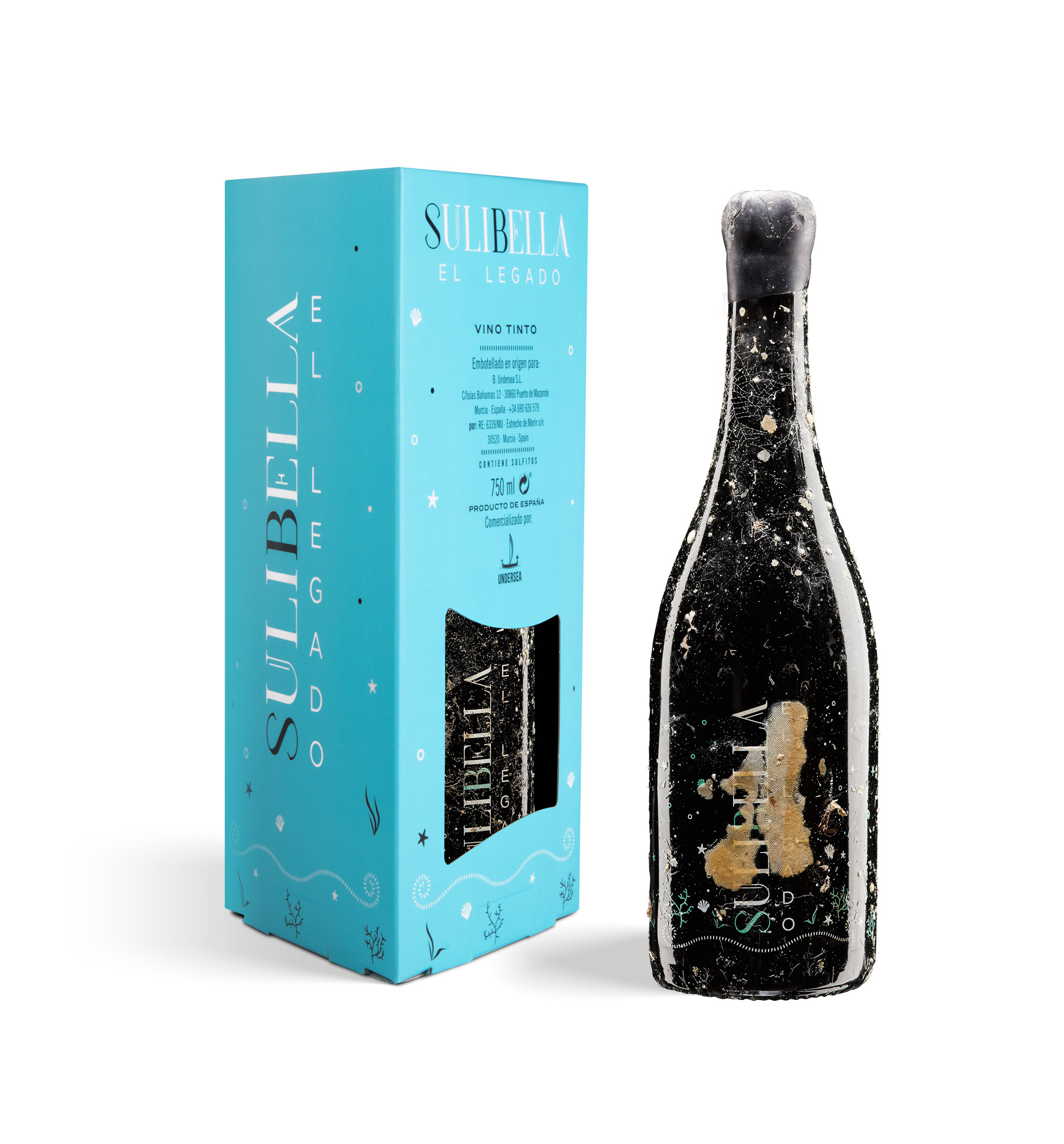 Packaging vinos submarinos Sulibella