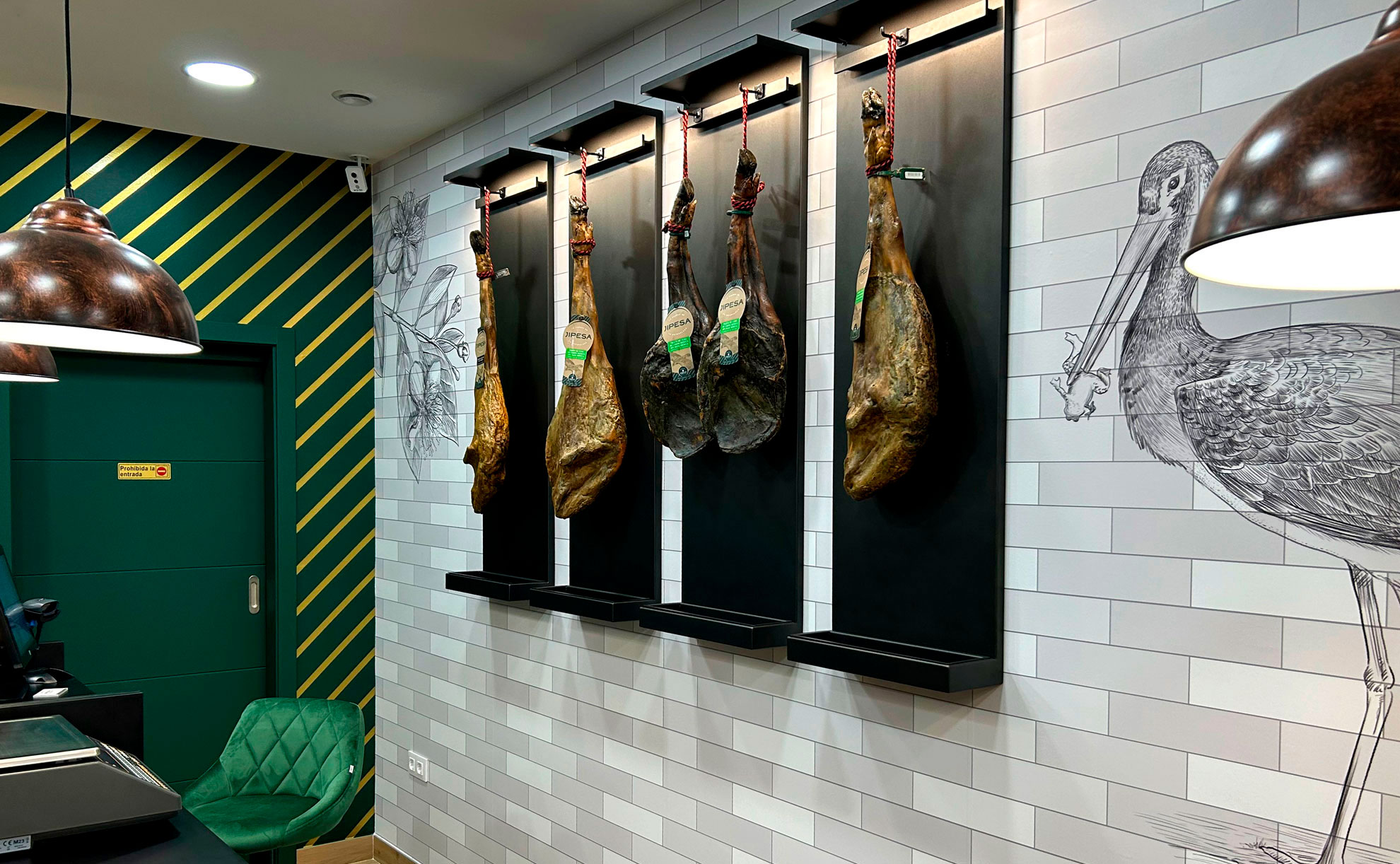 Diseño de interior jamones