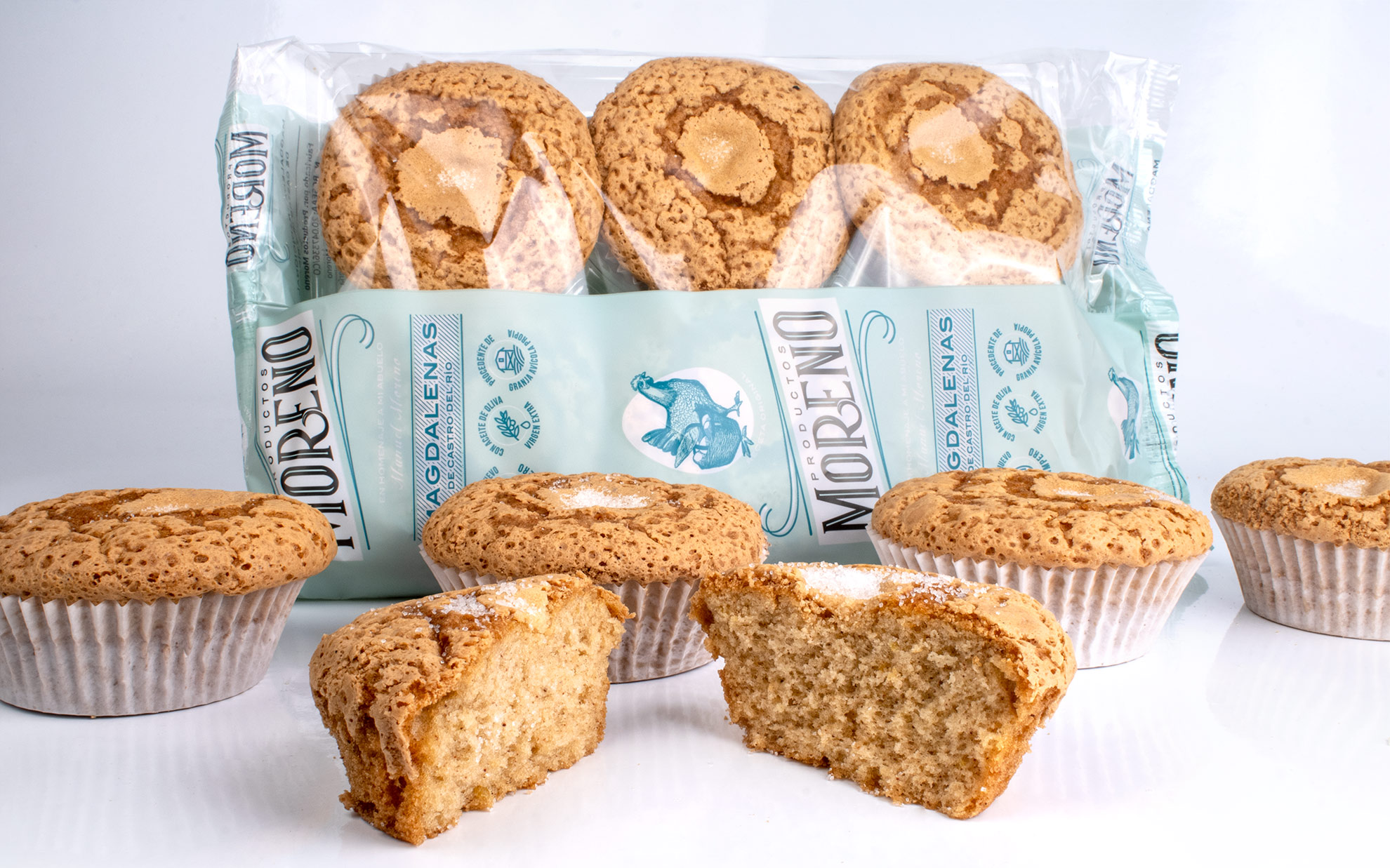 Packaging magdalenas Moreno