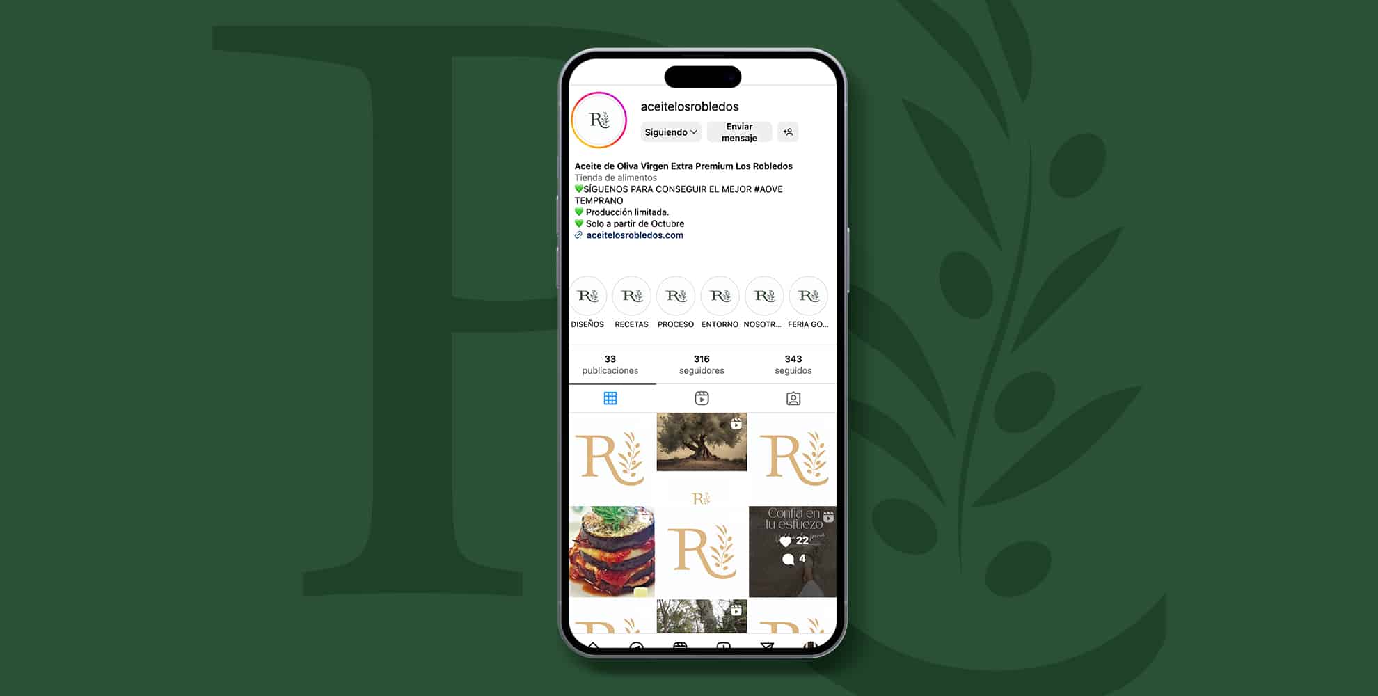 Brand Aceite Los Robledos