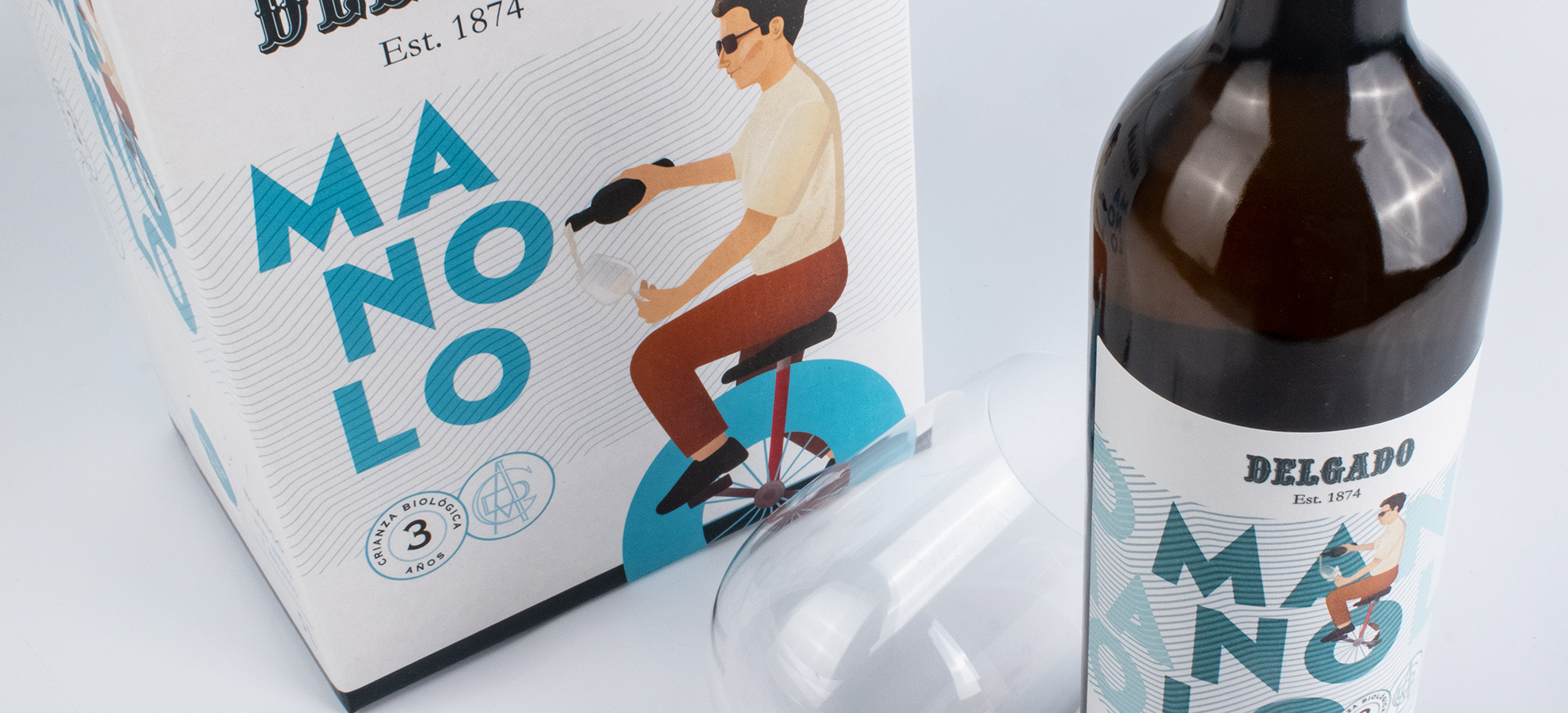 vino seco Manolo Bib y botella