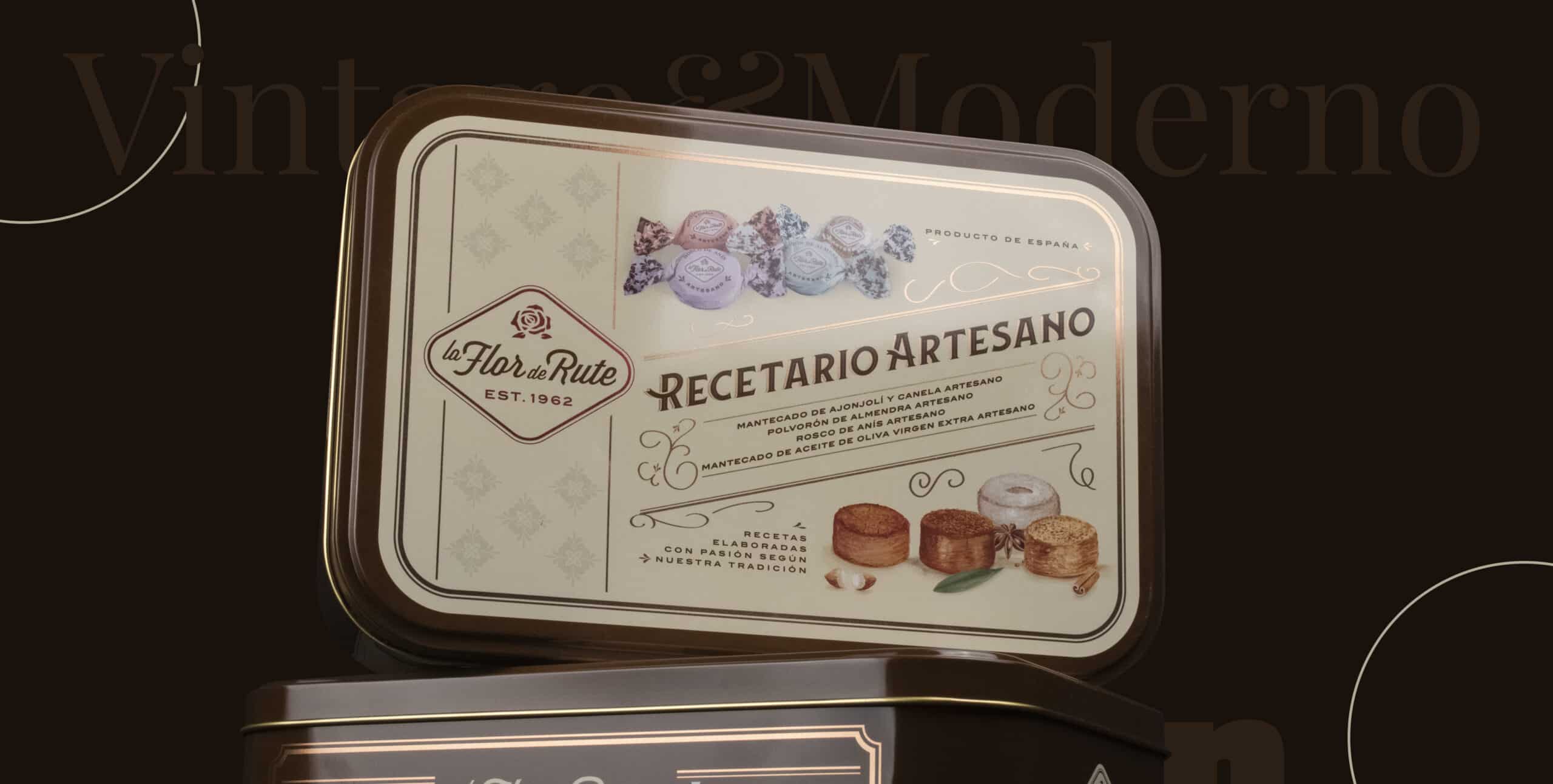 diseño de packaging vintage moderno