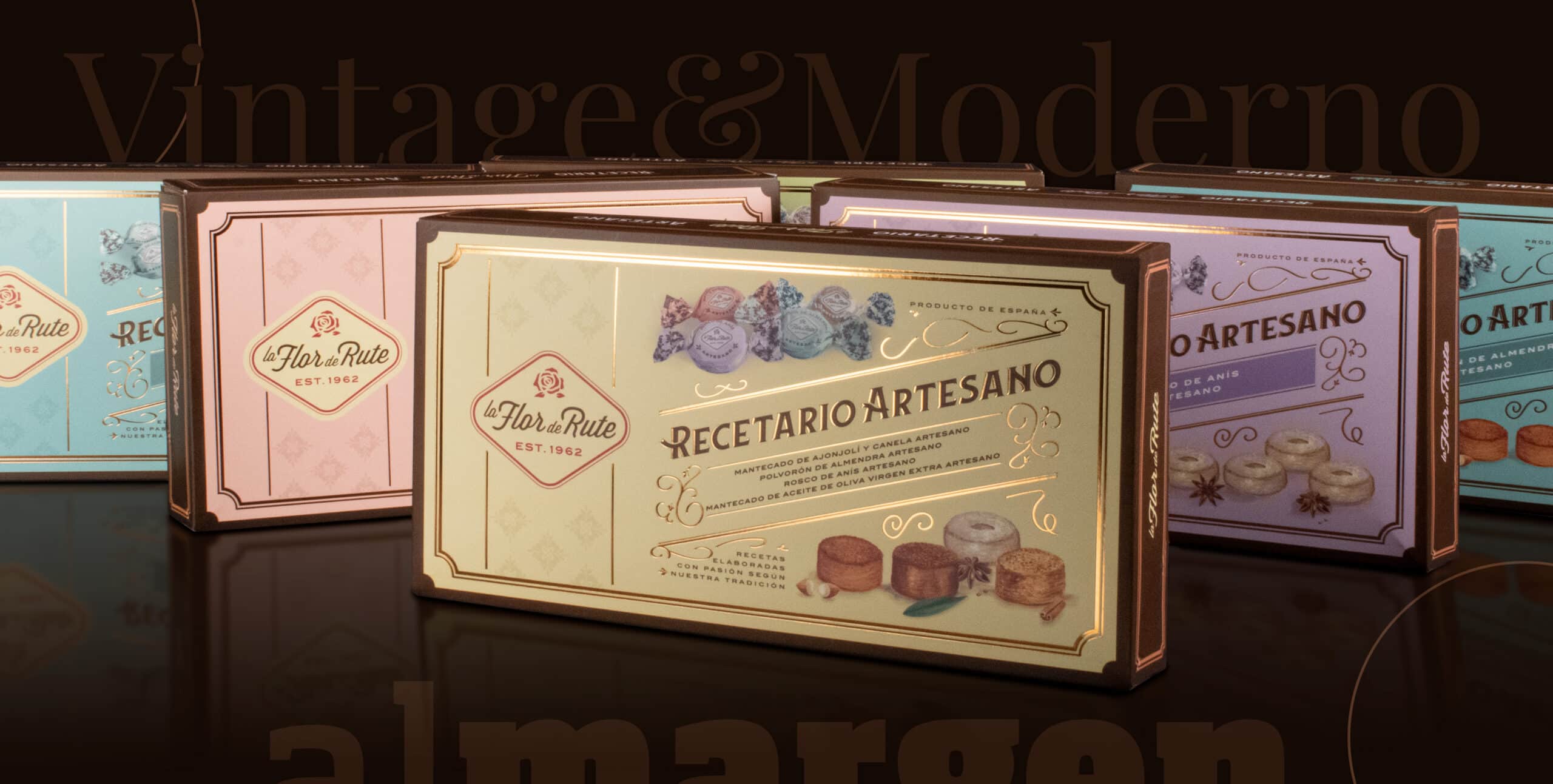 diseño de packaging vintage moderno
