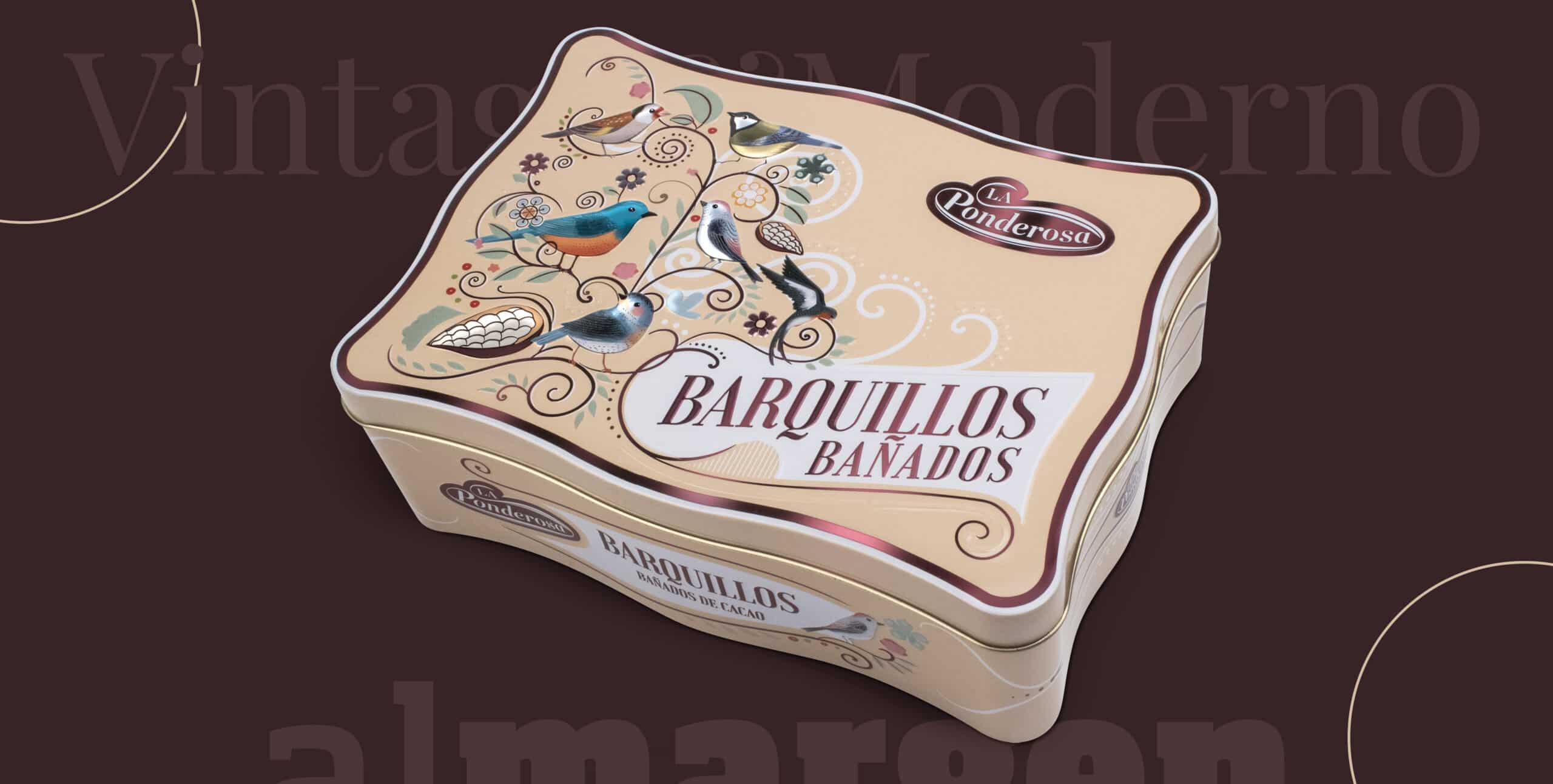 diseño de packaging vintage moderno
